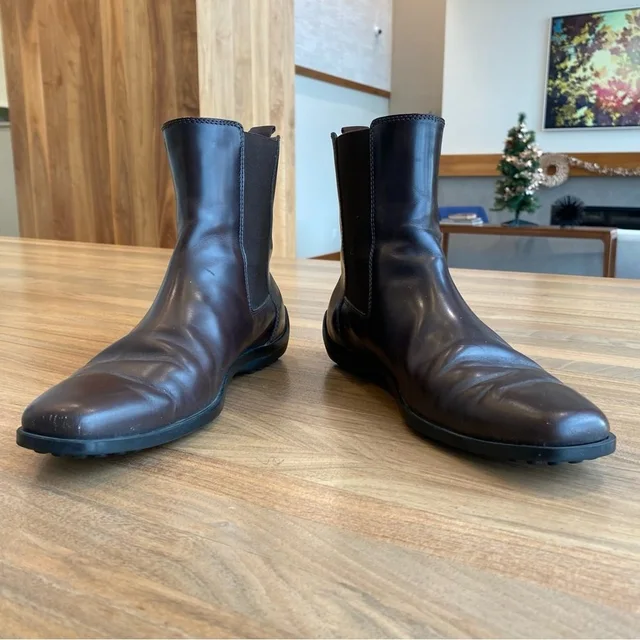 Tod's Leather Chelsea Boots, Size 6 in brown|red Leather from Poshmark