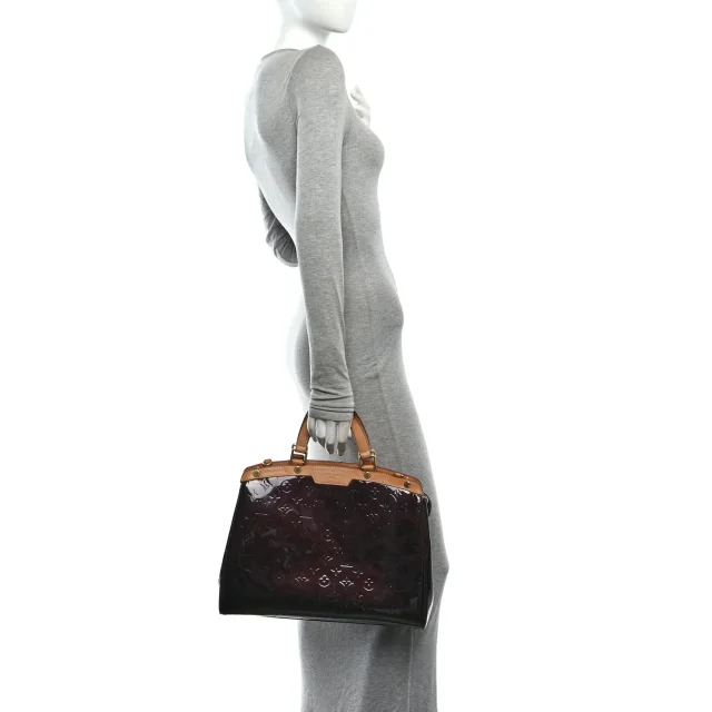 Louis Vuitton Vernis Brea GM Amarante in Patent leather from FASHIONPHILE, photo 2 of 9