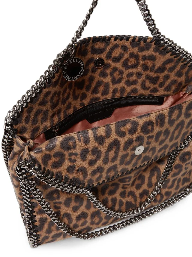Stella McCartney Falabella Leopard Fold-Over Tote Bag, photo 5 of 5 from SENSER