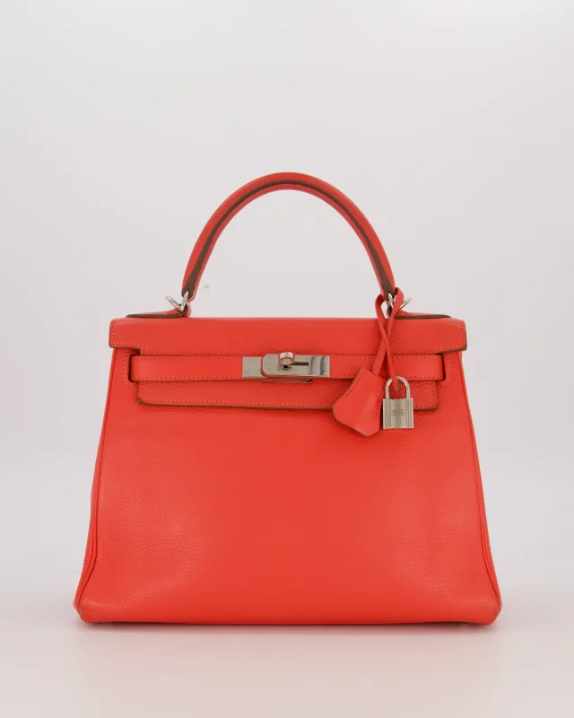 Hermès Kelly 28 Retourne Bag in Pink Togo leather from Sellier, photo 3 of 20