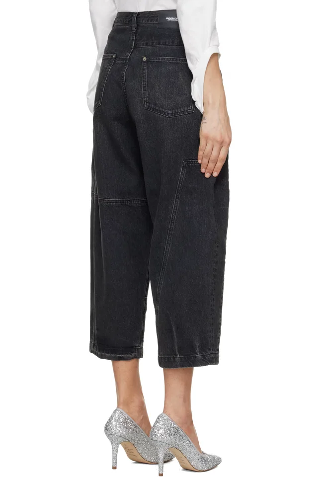 UNDERCOVER Black UP1F1503-2 Jeans, photo 3 of 4 from SSENSE