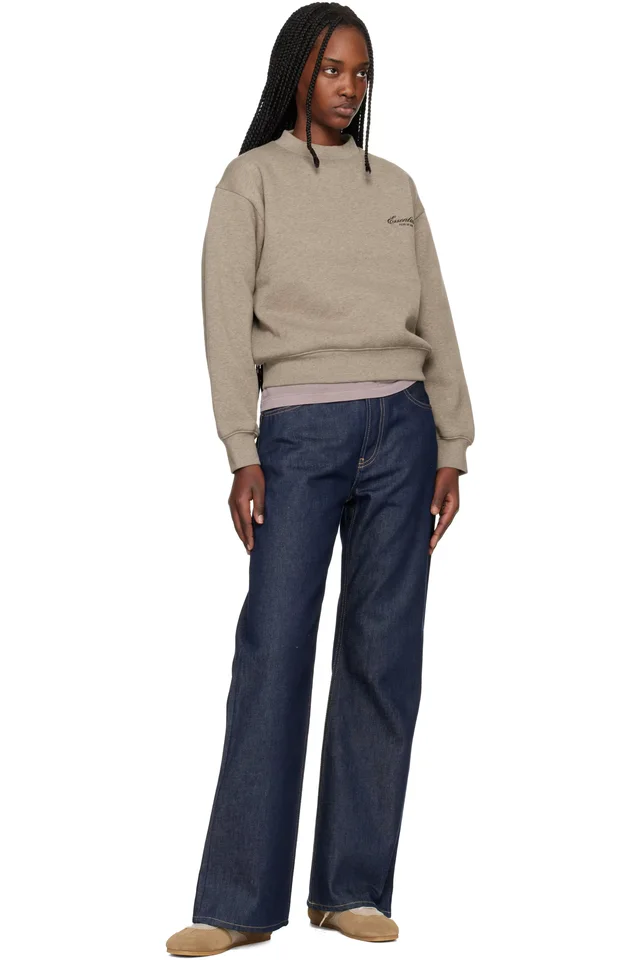 Fear of God ESSENTIALS Brown Classic Crewneck Sweatshirt, photo 4 of 4 from SSENSE