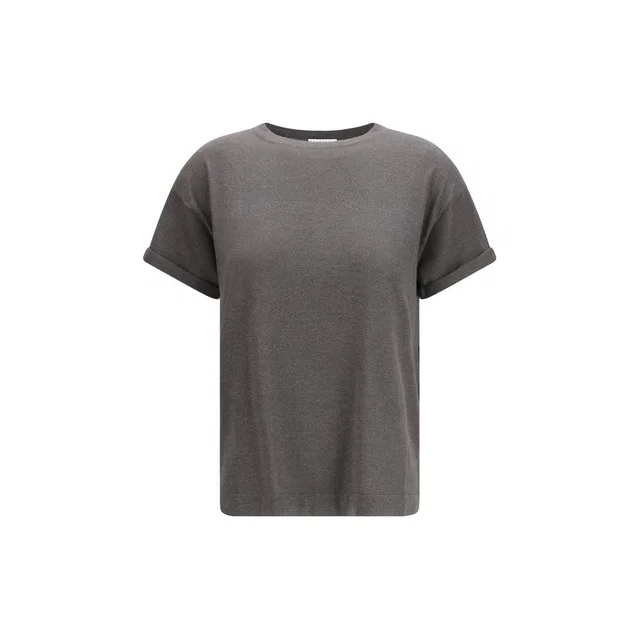 Brunello Cucinelli Gray Nylon T-Shirt in Grey Nylon from HEWI