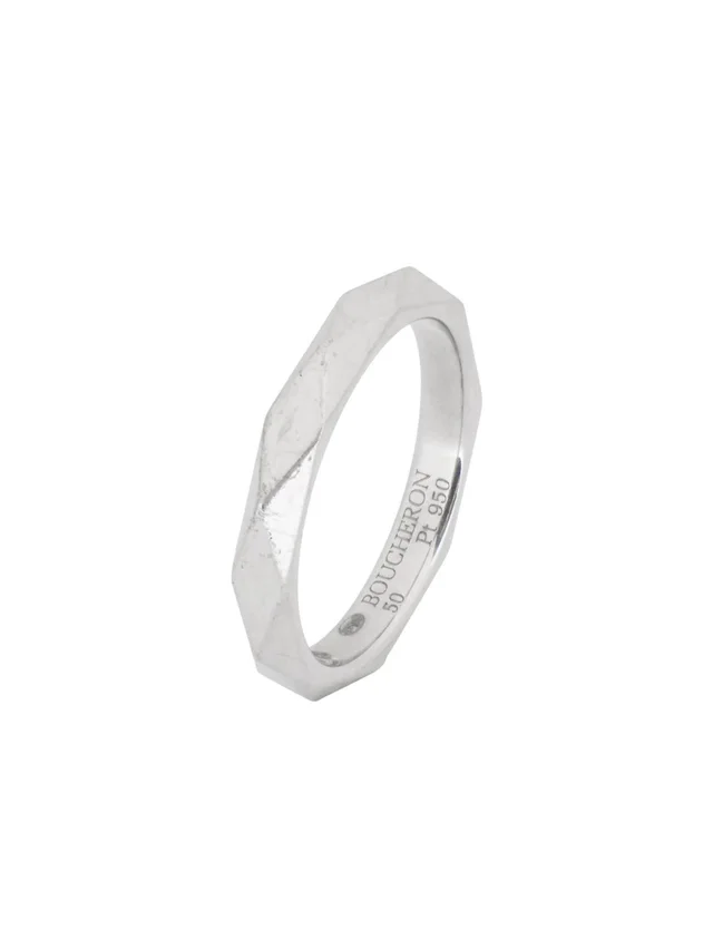 Boucheron Platinum Facet Wedding Ring #358691b82b in red from Poshmark