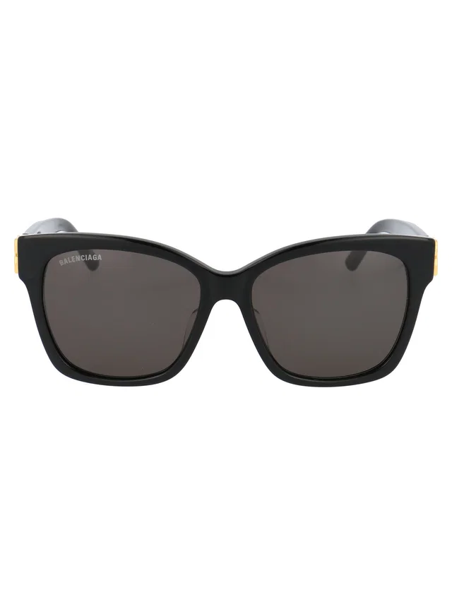 Balenciaga Bb0102sa Metal Frame Sunglasses — Black in Black from HEWI