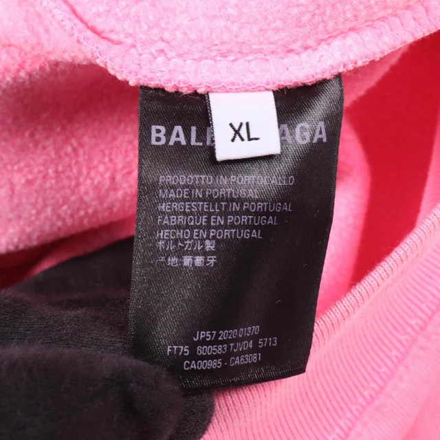 Balenciaga Logo Print Cotton Hoodie from LuxUness, photo 2 of 2