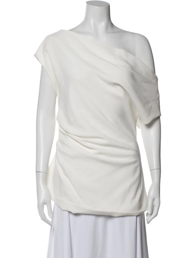 Proenza Schouler Off-The-Shoulder Short Sleeve Top w/ Tags from The RealReal