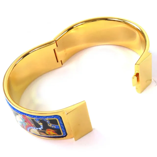 Hermès Cloisonne Enamel Bracelet in Multicolor Enamel from LuxUness, photo 7 of 9