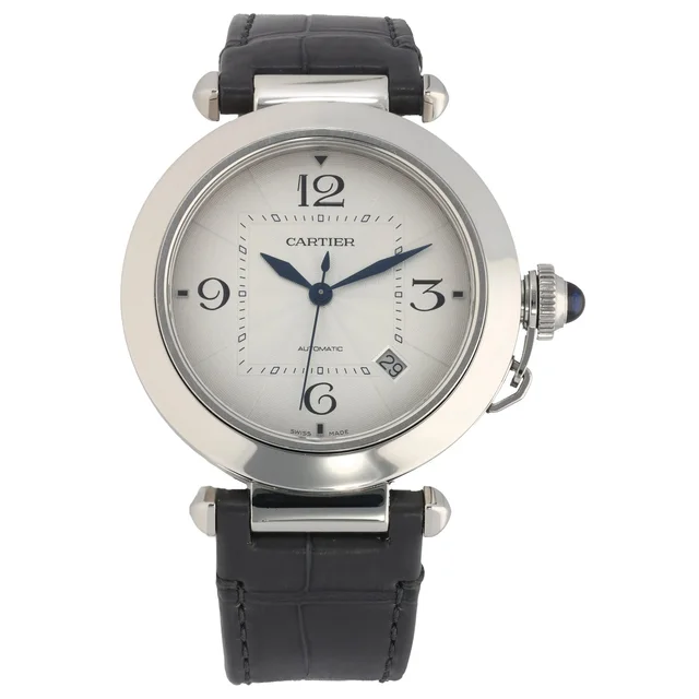 Cartier Pasha WSPA0010 41mm Stainless Steel Watch in Leather from H&T