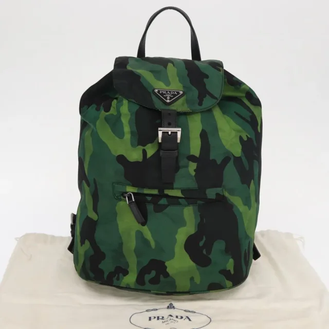 Prada Camouflage Tessuto Green Nylon Bag in Green Nylon from HEWI, photo 16 of 24