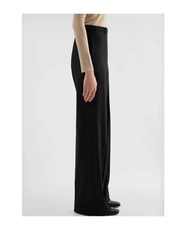 Jil Sander Wool Canvas Trousers, photo 2 of 3 from SENSER