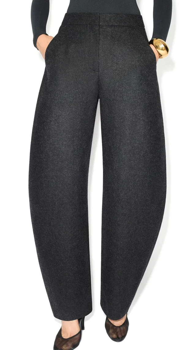 Alaia ROUND LIGHT WOOL PANTS, photo 2 of 3 from SENSER