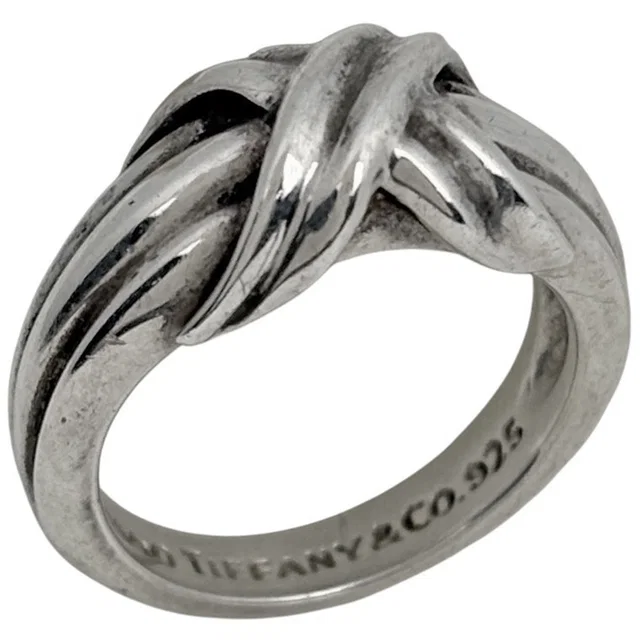 Tiffany & Co. Ring Signature Cross 925 Sterling Silver in Silver from The Reluxe