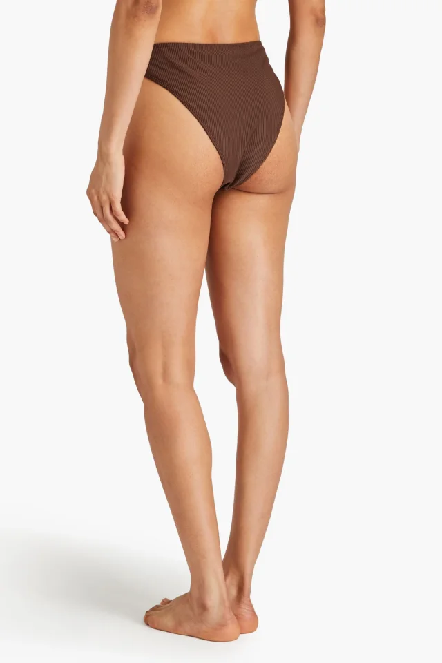 Faithfull The Brand Dylla Ribbed High-Rise Bikini Briefs, photo 3 of 4 from THE OUTNET