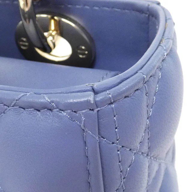 My ABCDior Lady Dior Small Lambskin Bag in Blue Lambskin from LuxUness, photo 4 of 8