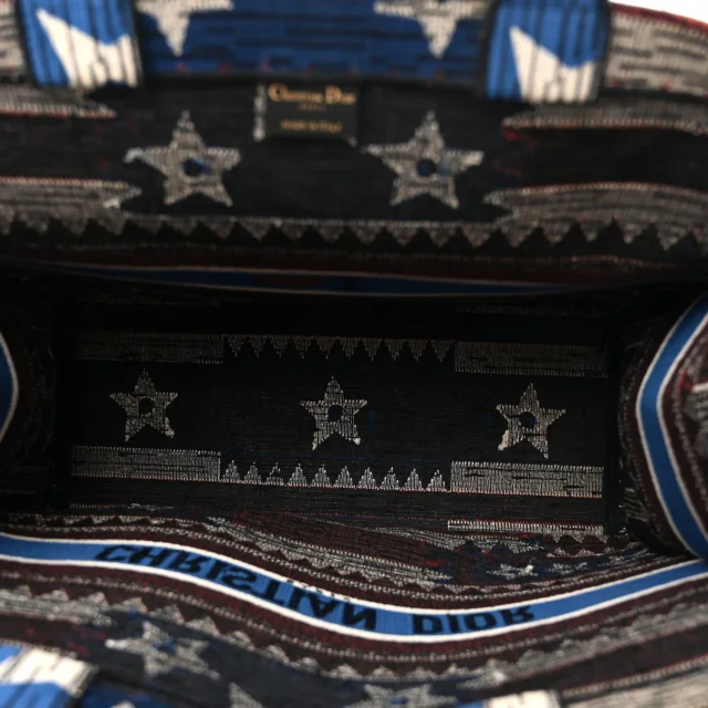 Dior Embroidered Large Exclusive US Book Tote Multicolor in Multicolor Canvas from FASHIONPHILE, photo 5 of 13