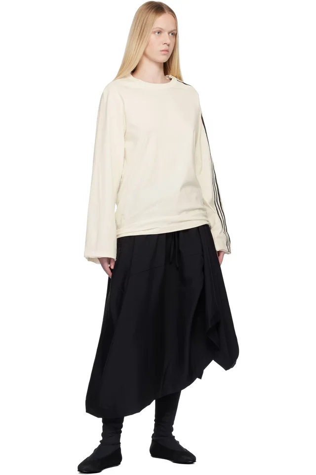 Y-3 Black Sport Uniform Midi Skirt, photo 4 of 4 from SSENSE