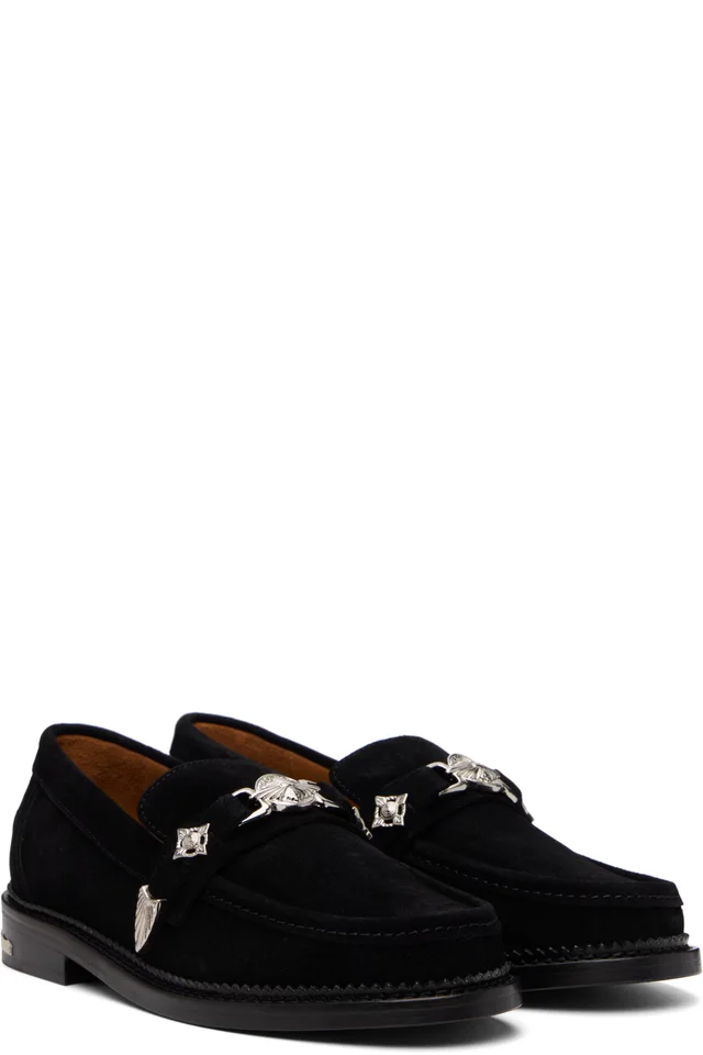 Toga Virilis SSENSE Exclusive Black Metal Loafers, photo 4 of 5 from SSENSE