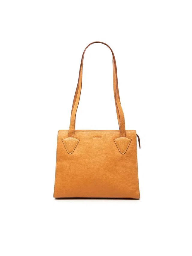 Loewe Leather Tote Pre-Loved Mustard #323846l38b in red Leather from Poshmark