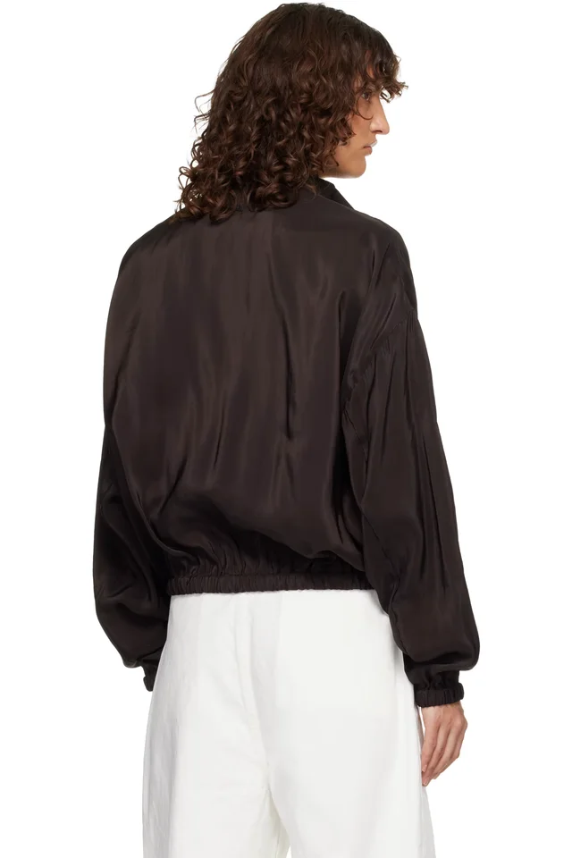 Fear of God Brown Tracking Jacket, photo 3 of 4 from SSENSE
