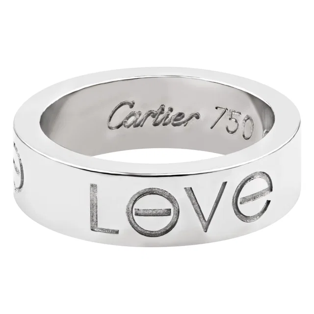 Cartier Love Charm 18k White Gold in White Yellow Gold from Gray And Sons