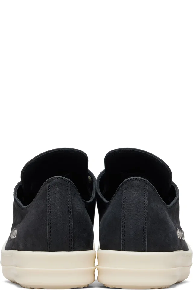 Rick Owens Black Temple Extreme Low Sneakers, photo 2 of 5 from SSENSE