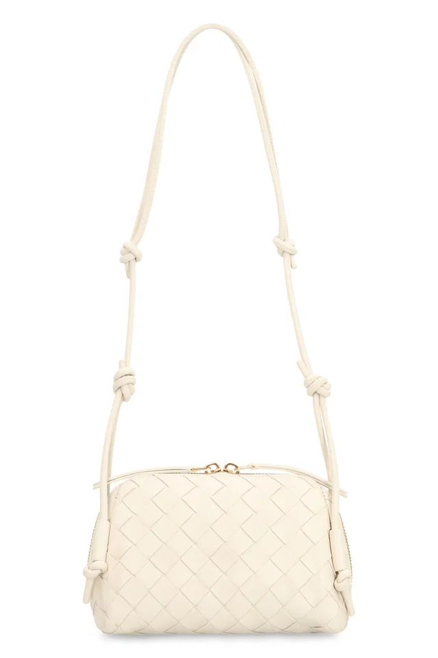 Bottega Veneta Shoulder Bag — Beige Calf Leather in Beige Calfskin from HEWI