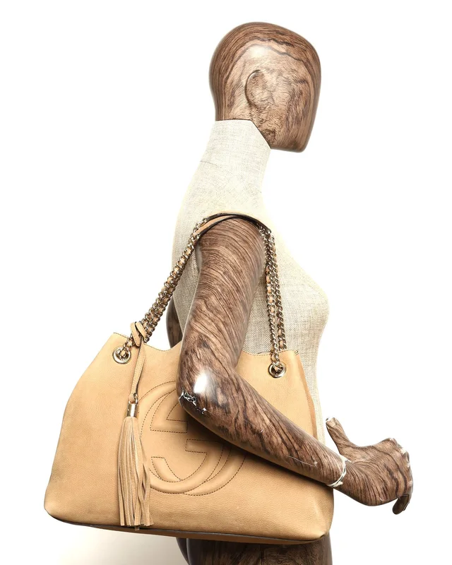 Gucci Soho Chain Suede Tote Bag in Suede from A Retro Tale, photo 9 of 9