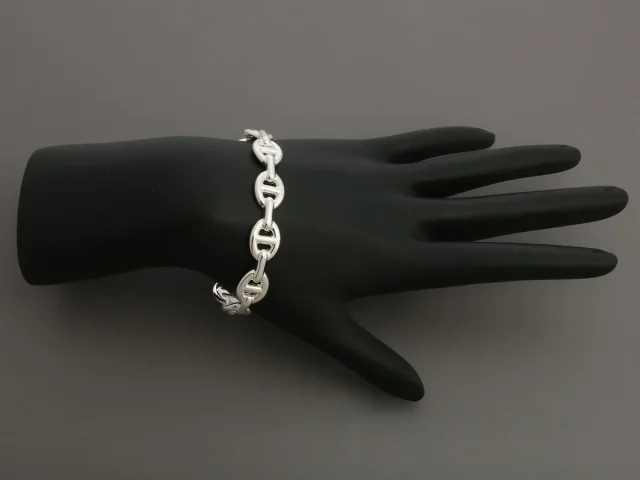 Hermès Sterling Silver Chaine d’Ancre Enchaînée Bracelet in Silver from Ann's Fabulous Finds, photo 5 of 5