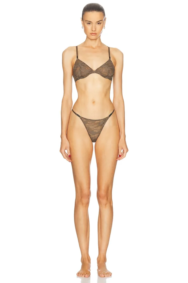 Diesel x SAVAGE FENTY by RIHANNA Plunge Bra in Brown, photo 2 of 2 from FWRD