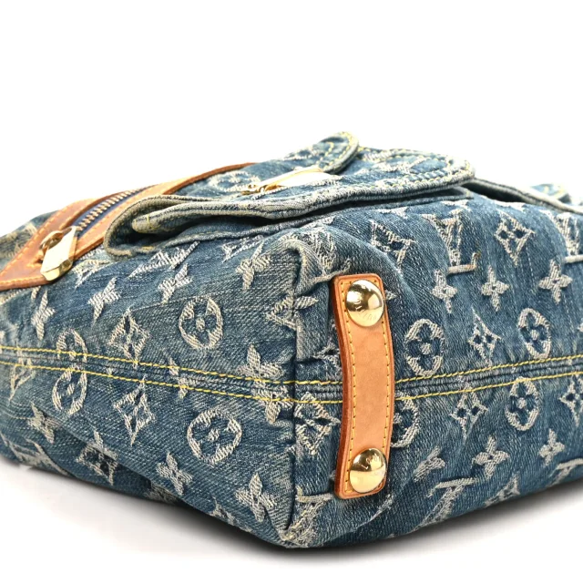 Louis Vuitton Monogram Denim Baggy PM Blue in Blue Denim from FASHIONPHILE, photo 9 of 12