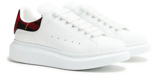 MCQUEEN Oversized sneakers in White Calf leather, photo 3 of 8 from 24S (US)
