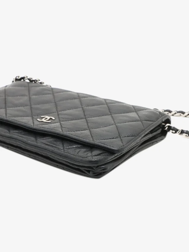 Chanel Black 2013 caviar quilted Wallet on Chain in Black Caviar leather from Sign of the Times, photo 2 of 14