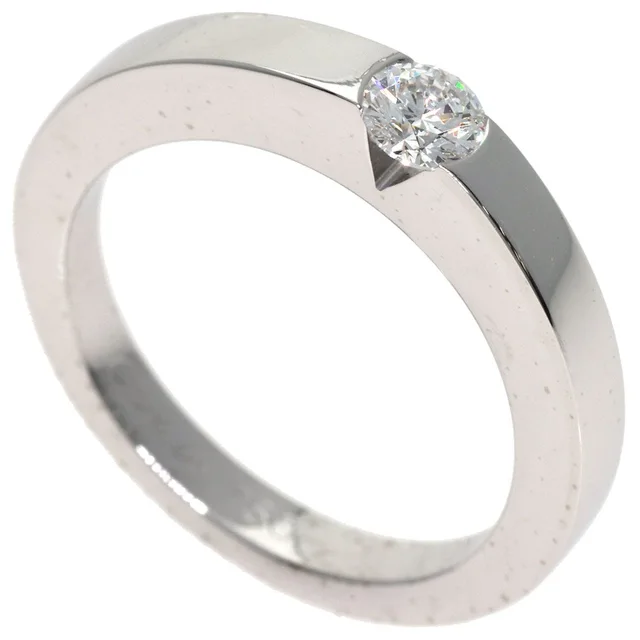 Cartier Date with Diamond 50 Ring 18K White Gold in White from The Reluxe