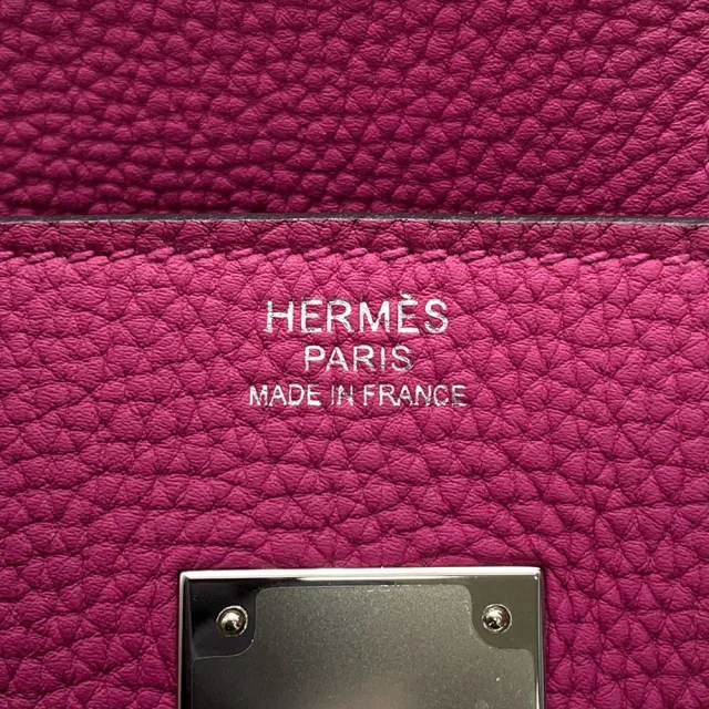 Hermès Birkin Rose Purple Togo Leather Size 30 in Pink Togo leather from GALLERY RARE, photo 13 of 14