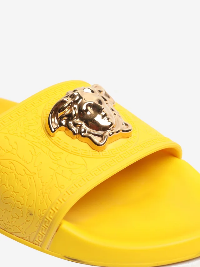 Versace Yellow Medusa pool slides - size EU 38 in Yellow from Sign of the Times, photo 2 of 2