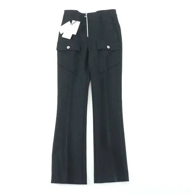 Bottega Veneta 2021 Center Press Flare Pants in Nylon from The Reluxe