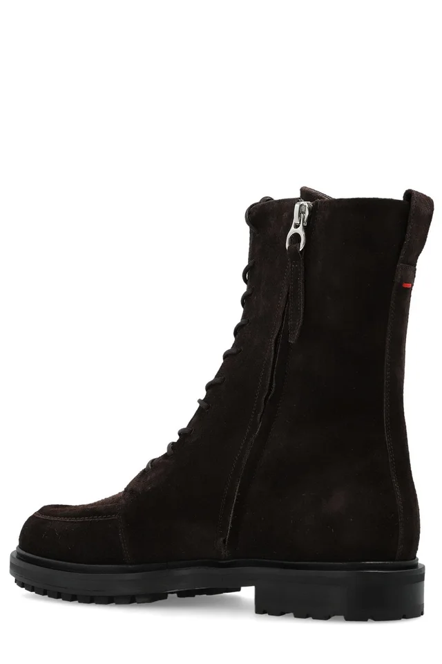 Aeyde Tate Lace-Up Ankle Boots, photo 3 of 5 from SENSER