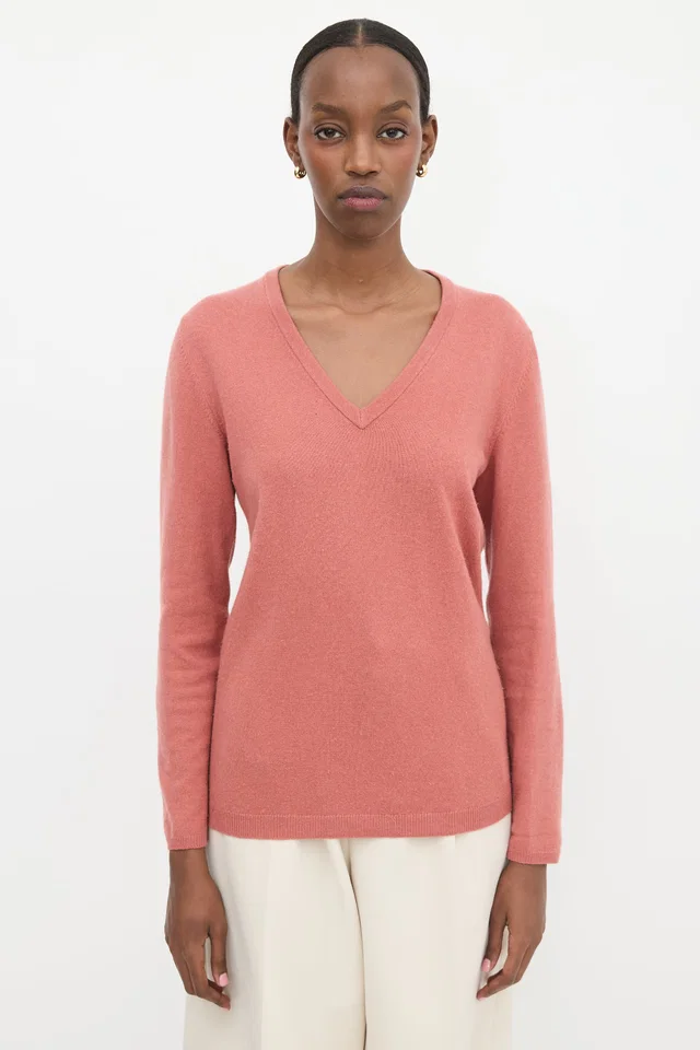 Brunello Cucinelli Cashmere V-Neck Sweater in Cashmere from VSP Consignment