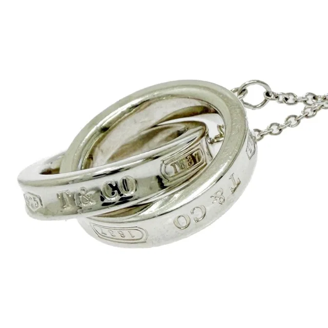Tiffany & Co. Silver Interlocking Circle Necklace in Silver from The Reluxe