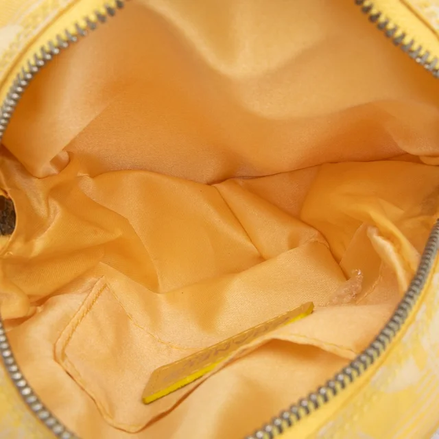 Yellow Chanel New Travel Line Nylon Round Coin Pouch in Yellow Nylon from Designer Revival, photo 2 of 2