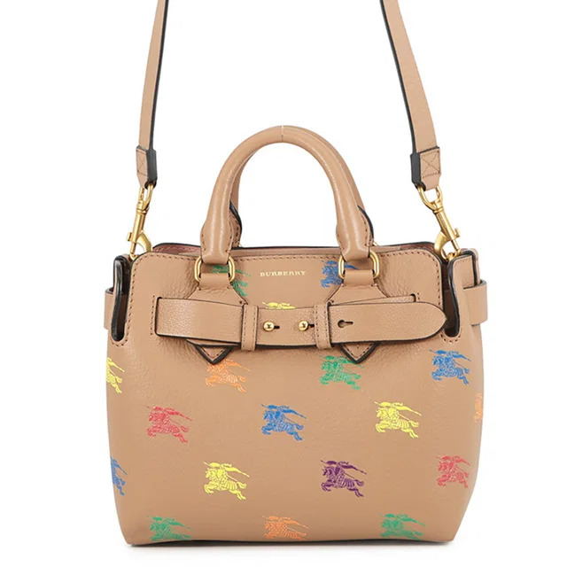 Burberry Belt 2wayTote Bag Brown/Multicolor8006484 Leather in Brown Leather from GALLERY RARE