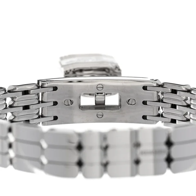 Hermès Stainless Steel Diamond 16mm Kelly Quartz Watch from FASHIONPHILE, photo 5 of 6