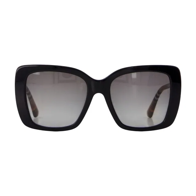 Burberry 0be4456-41611154 Oversized Acetate Sunglasses — Black in Black from HEWI