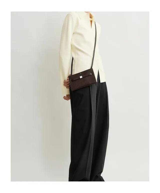Totême Textured Flap Shoulder Bag, photo 4 of 5 from SENSER