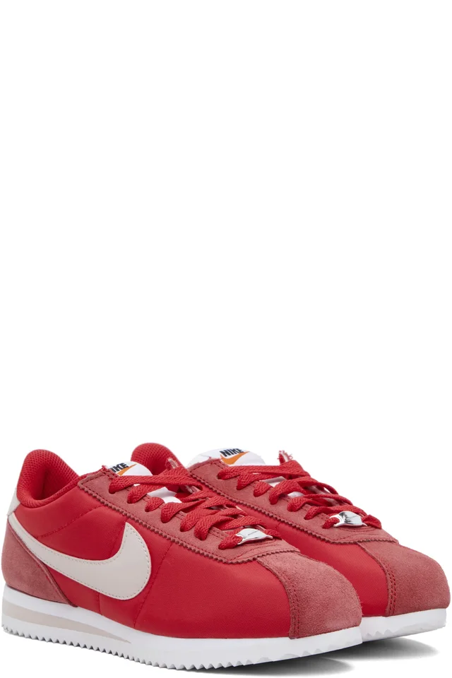 Nike Red Cortez Textile Sneakers, photo 4 of 5 from SSENSE