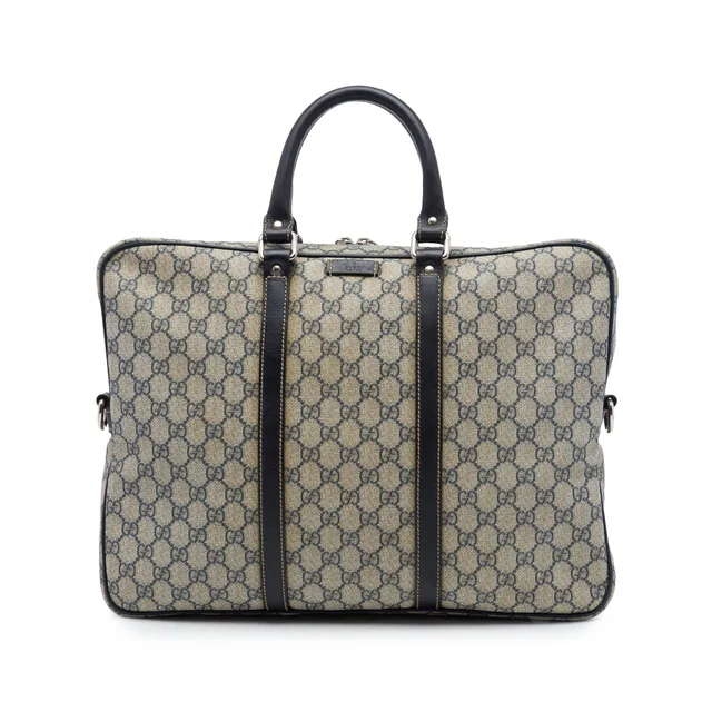 Beige Gucci GG Supreme Business Bag in Beige Coated canvas from Designer Revival, photo 1 of 1