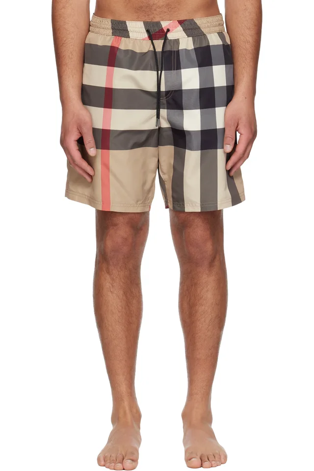 Burberry Beige Guildes Swim Shorts, image 1 of 1 from SSENSE