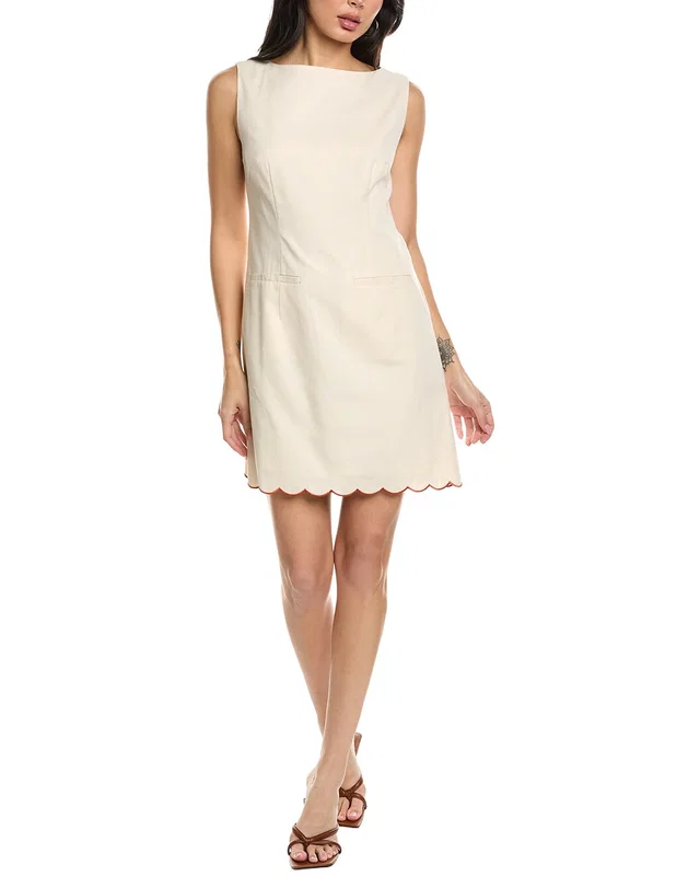 Seraphina Sleeveless Linen-Blend Mini Dress, image 1 of 1 from Gilt
