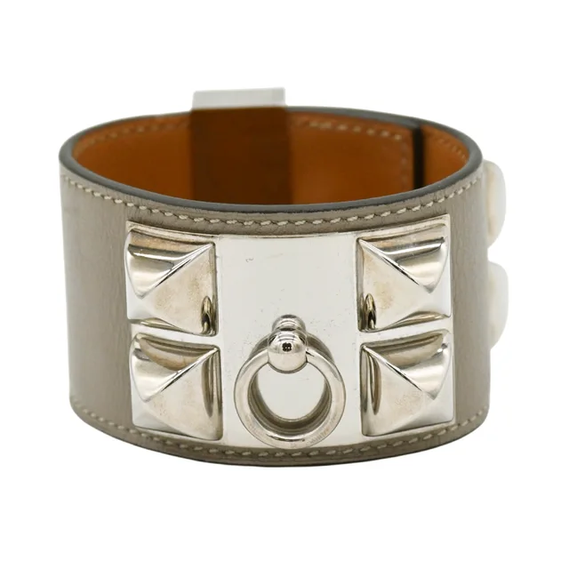 Hermès Collier de Chien Leather Bracelet in Leather from Clotheshorse Anonymous